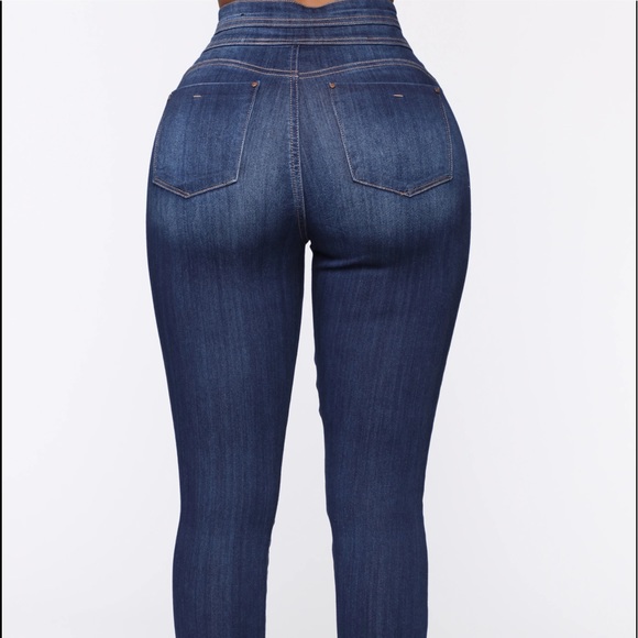 High Rise Blue Jeans - Picture 5 of 6